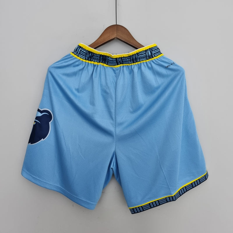 Shorts 75th Anniversary Memphis Grizzlies Jordan Edition Blue Shorts NBA - Pokas Store