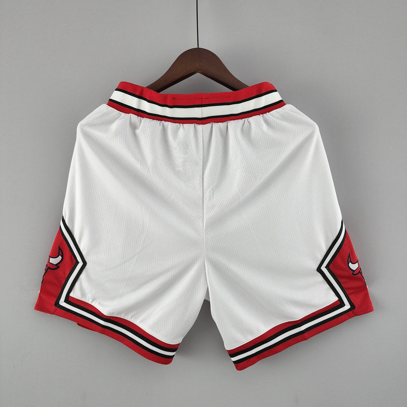 Shorts Chicago Bulls White NBA - Pokas Store