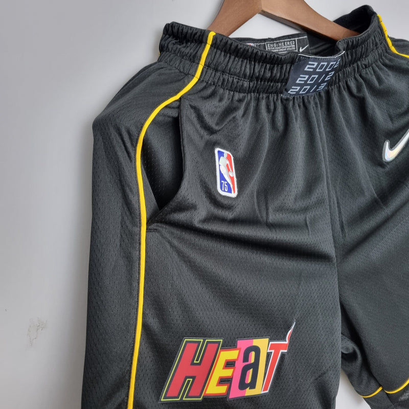 Shorts Miami Heat Urban Edition Black NBA - Pokas Store