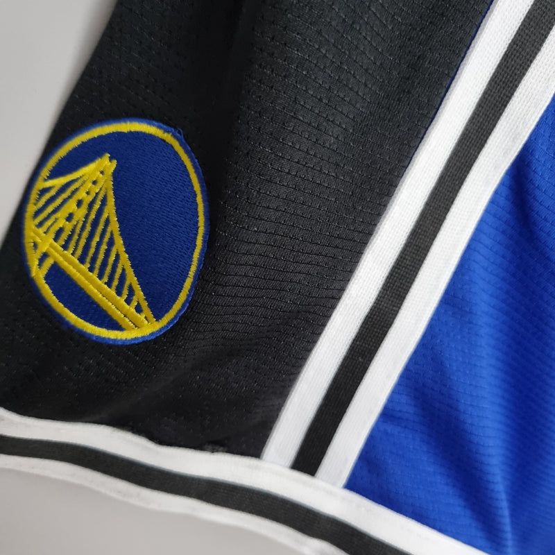 Shorts Golden State Warriors Blue Black NBA - Pokas Store