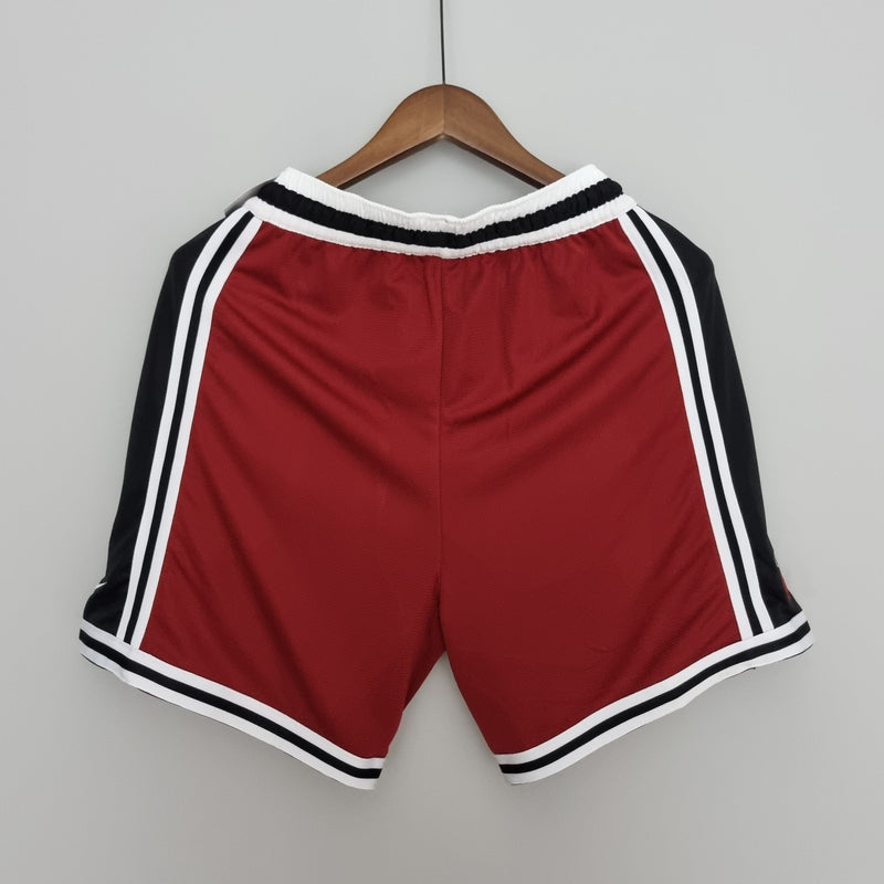 Shorts Miami Heat Red Black NBA - Pokas Store