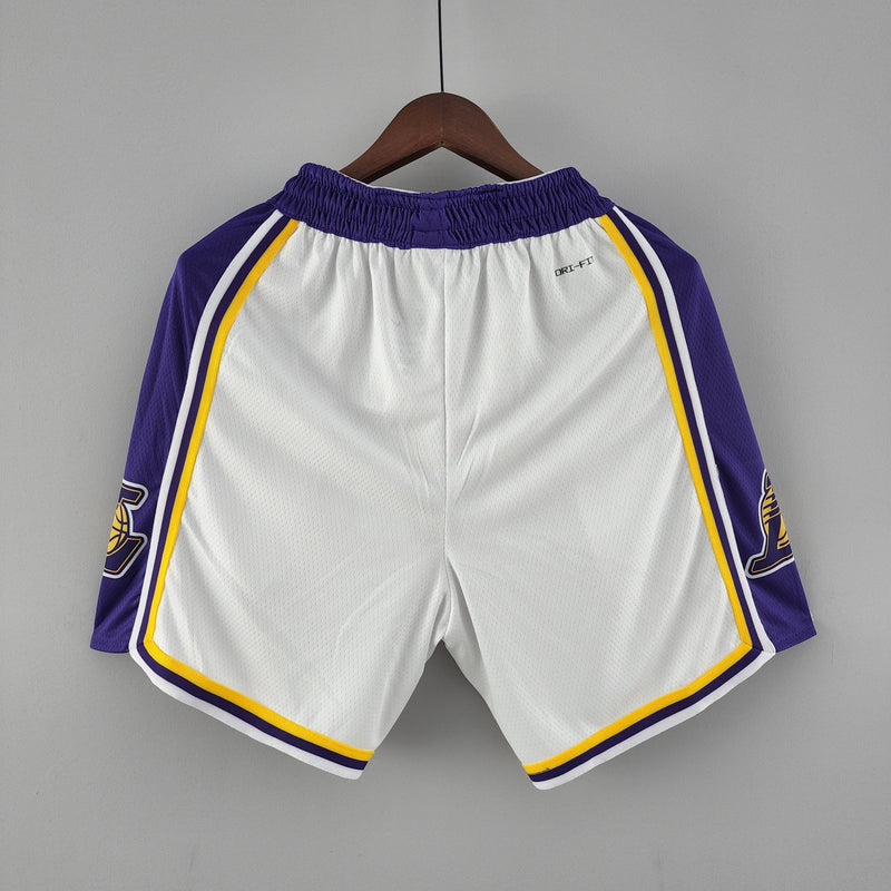 Shorts 75th anniversary Los Angeles Lakers white NBA - Pokas Store