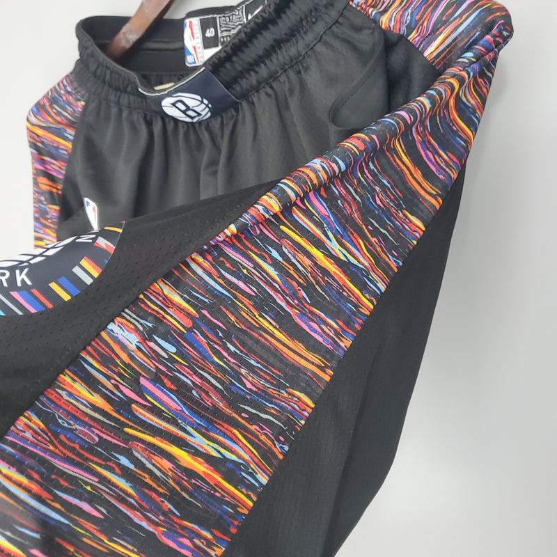 Shorts Brooklyn Nets City version black NBA - Pokas Store