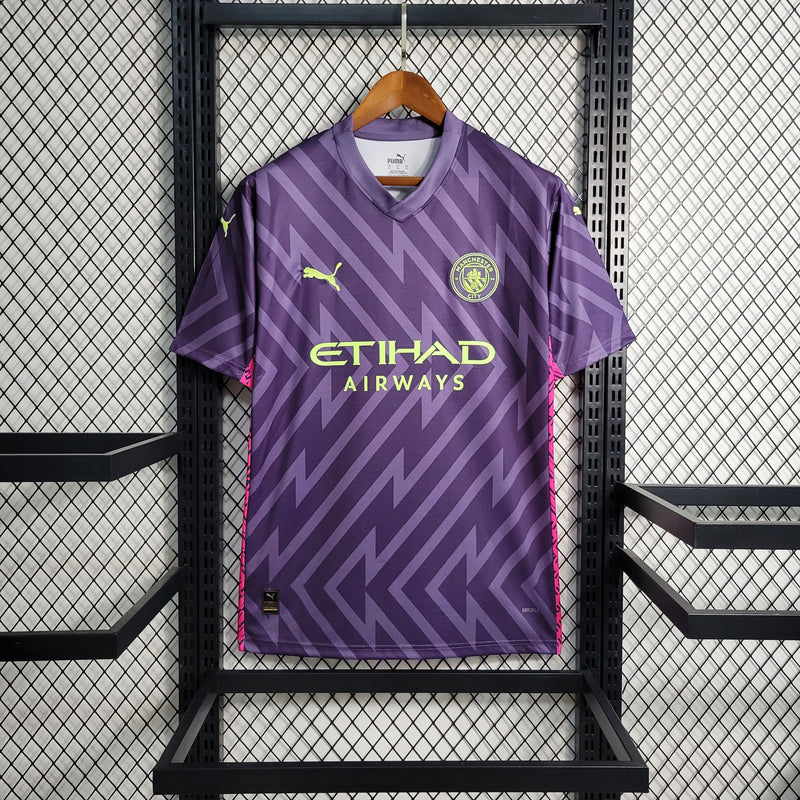 Camisa Manchester City Roxa 2023/24 Goleiro - Pokas Store