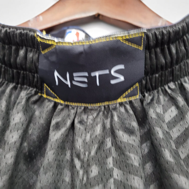 Shorts Brooklyn Nets NBA Black - Pokas Store