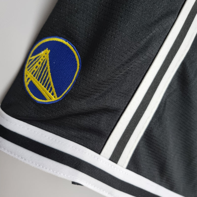 Shorts Golden State Warriors Black NBA - Pokas Store