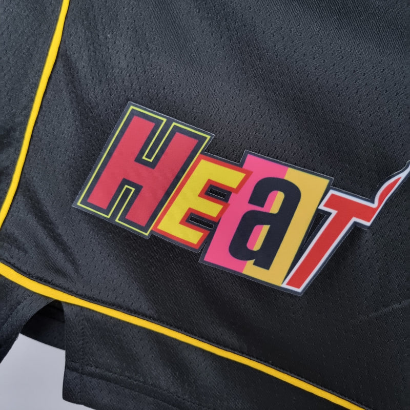 Shorts Miami Heat Urban Edition Black NBA - Pokas Store