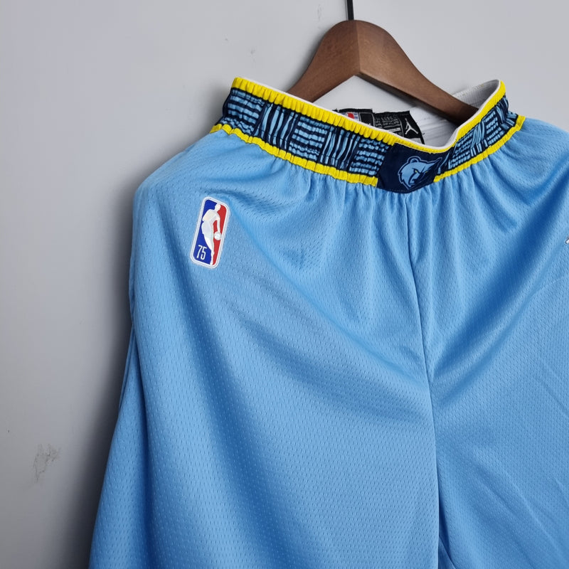 Shorts 75th Anniversary Memphis Grizzlies Jordan Edition Blue Shorts NBA - Pokas Store