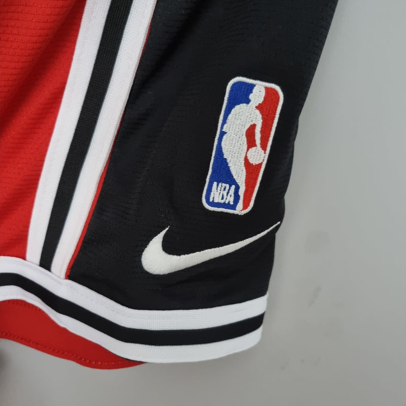 Shorts Chicago Bulls Black Red NBA - Pokas Store