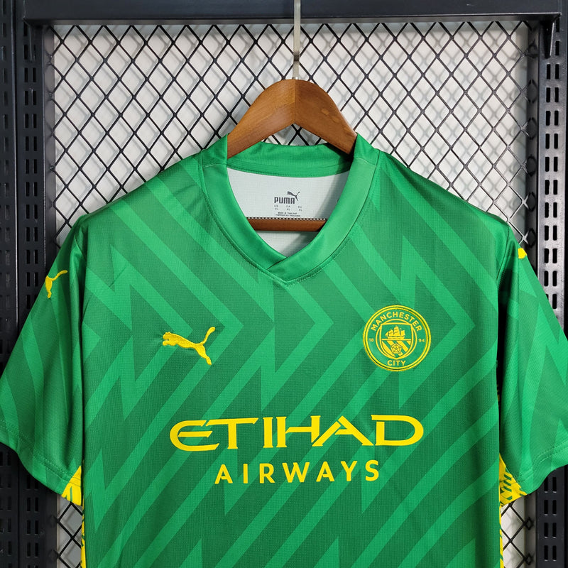 Camisa Manchester City Verde 2023/24 Goleiro - Pokas Store