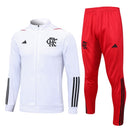 Conjunto de Frio Flamengo 2023/24 Branco - Viagem - Pokas Store