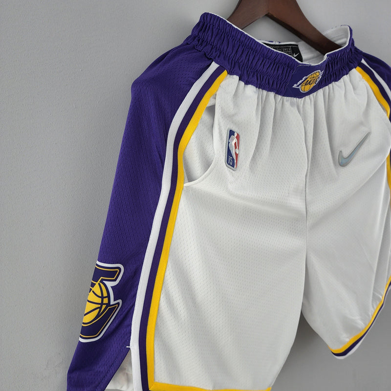 Shorts 75th anniversary Los Angeles Lakers white NBA - Pokas Store