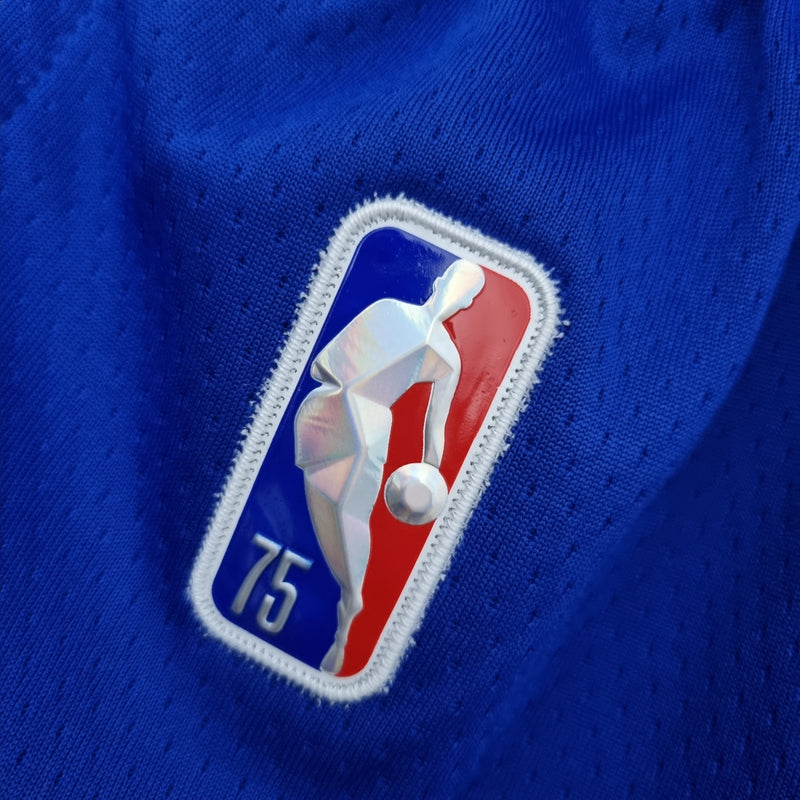 Shorts 75th Anniversary Golden State Warriors Blue NBA - Pokas Store