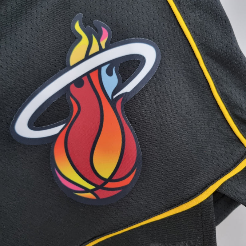 Shorts Miami Heat Urban Edition Black NBA - Pokas Store