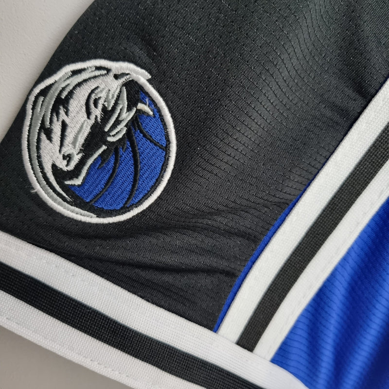 Shorts Dallas Mavericks Blue Black NBA - Pokas Store