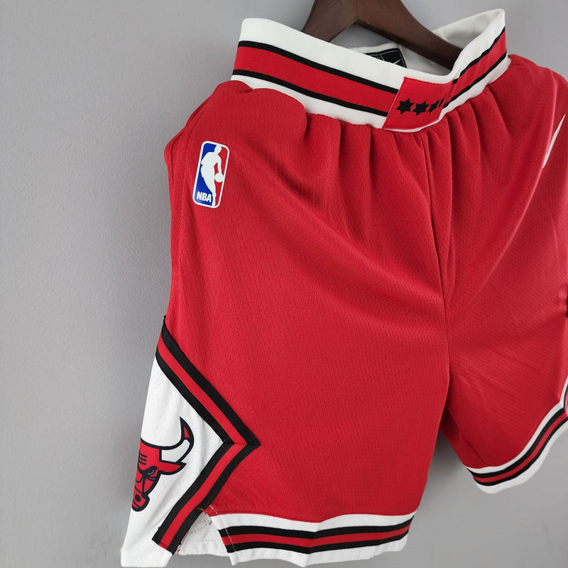 Shorts Chicago Bulls Red NBA - Pokas Store