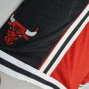 Shorts Chicago Bulls Black Red NBA - Pokas Store