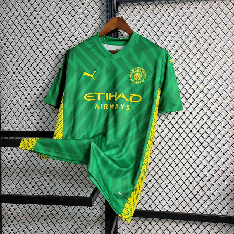 Camisa Manchester City Verde 2023/24 Goleiro - Pokas Store