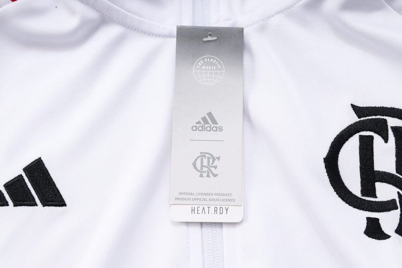 Conjunto de Frio Flamengo 2023/24 Branco - Viagem - Pokas Store