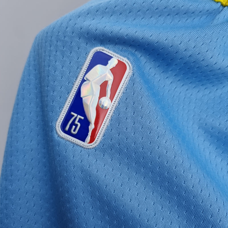 Shorts 75th Anniversary Memphis Grizzlies Jordan Edition Blue Shorts NBA - Pokas Store