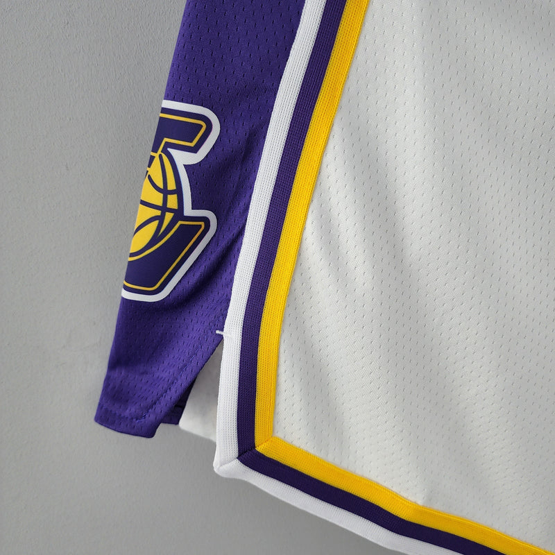 Shorts 75th anniversary Los Angeles Lakers white NBA - Pokas Store