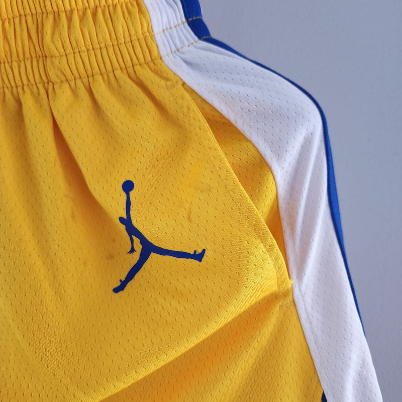 Shorts Golden State Warriors Air Jordan Yellow NBA - Pokas Store