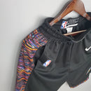 Shorts Brooklyn Nets City version black NBA - Pokas Store