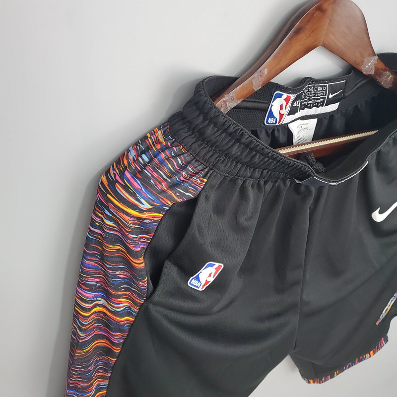 Shorts Brooklyn Nets City version black NBA - Pokas Store