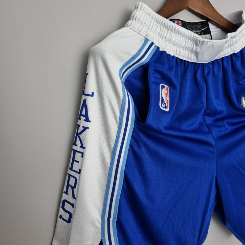 Shorts 75th Anniversary Los Angeles Lakers Blue NBA - Pokas Store