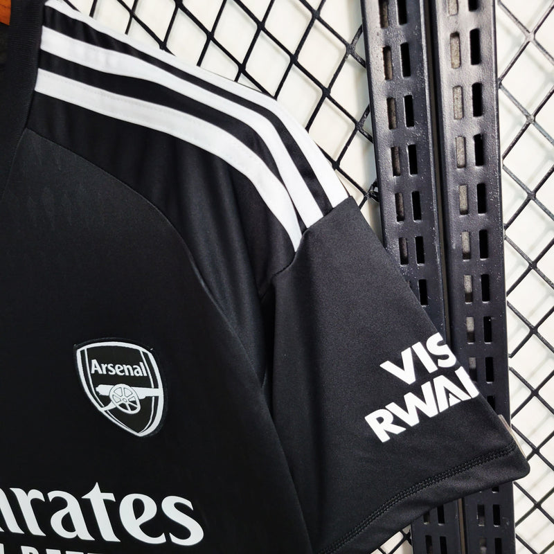 Camisa Arsenal Preta 2023/24 Goleiro - Pokas Store