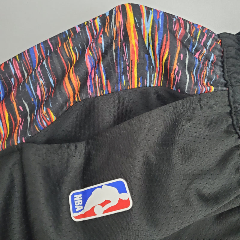 Shorts Brooklyn Nets City version black NBA - Pokas Store