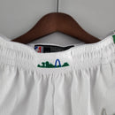 Shorts Dallas Mavericks Urban Edition White Green NBA - Pokas Store