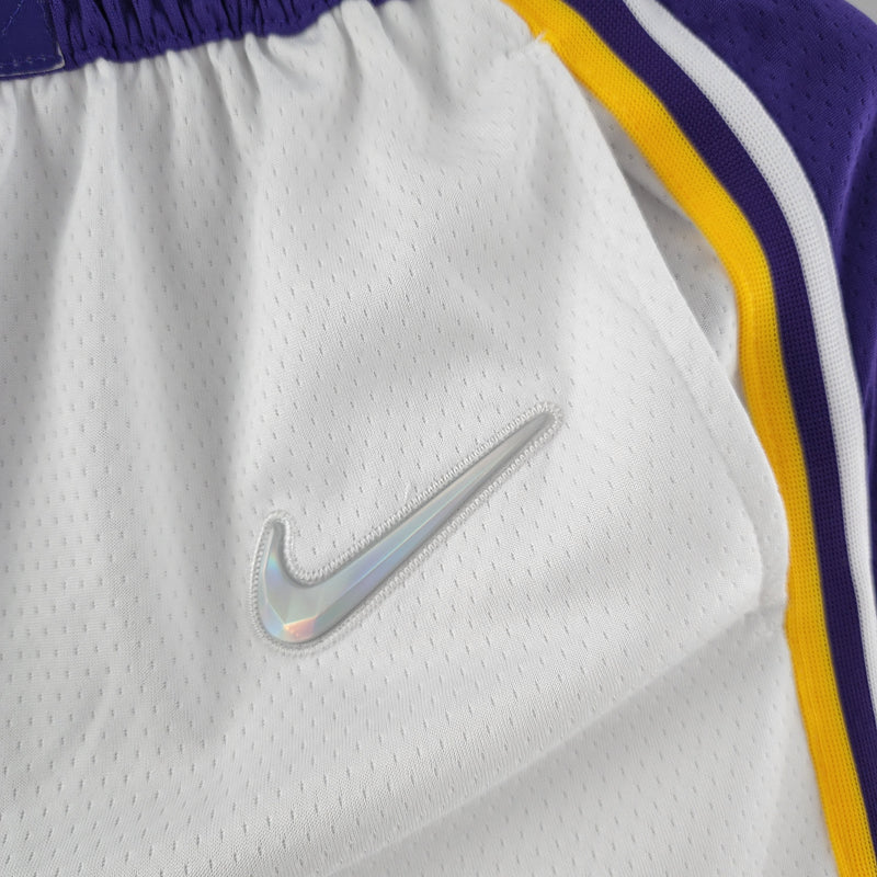 Shorts 75th anniversary Los Angeles Lakers white NBA - Pokas Store