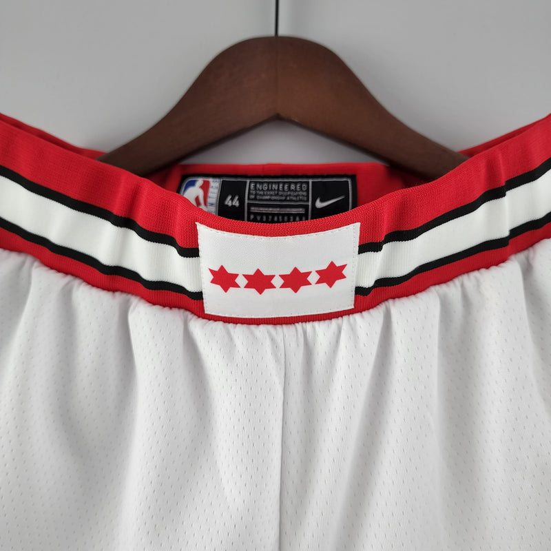 Shorts Chicago Bulls White NBA - Pokas Store