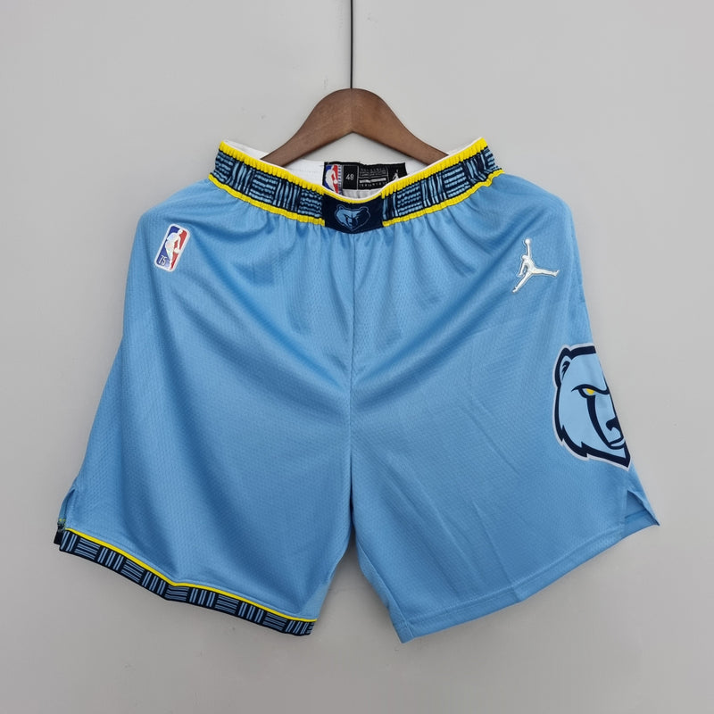 Shorts 75th Anniversary Memphis Grizzlies Jordan Edition Blue Shorts NBA - Pokas Store