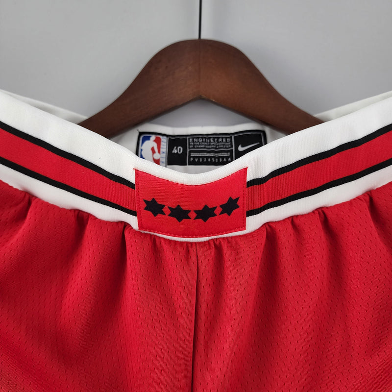 Shorts Chicago Bulls Red NBA - Pokas Store
