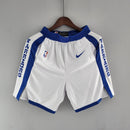 Shorts Golden State Warriors White Blue NBA - Pokas Store