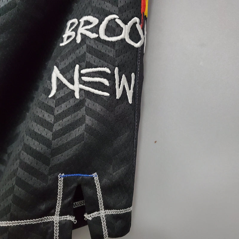 Shorts Brooklyn Nets NBA Black - Pokas Store