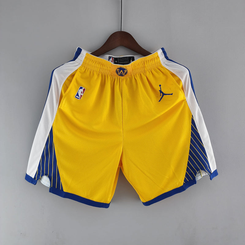 Shorts Golden State Warriors Air Jordan Yellow NBA - Pokas Store