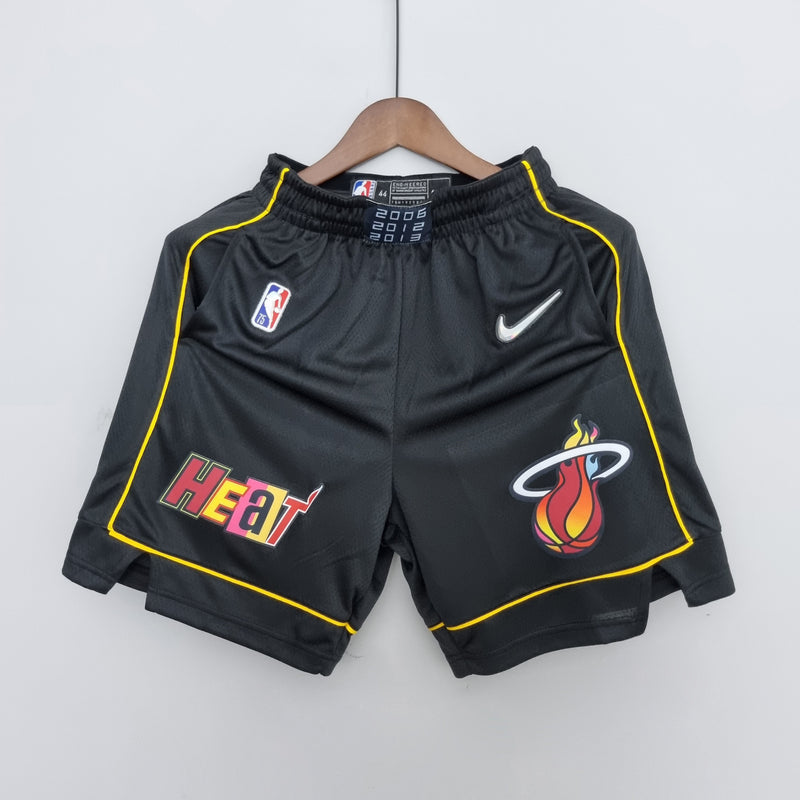 Shorts Miami Heat Urban Edition Black NBA - Pokas Store