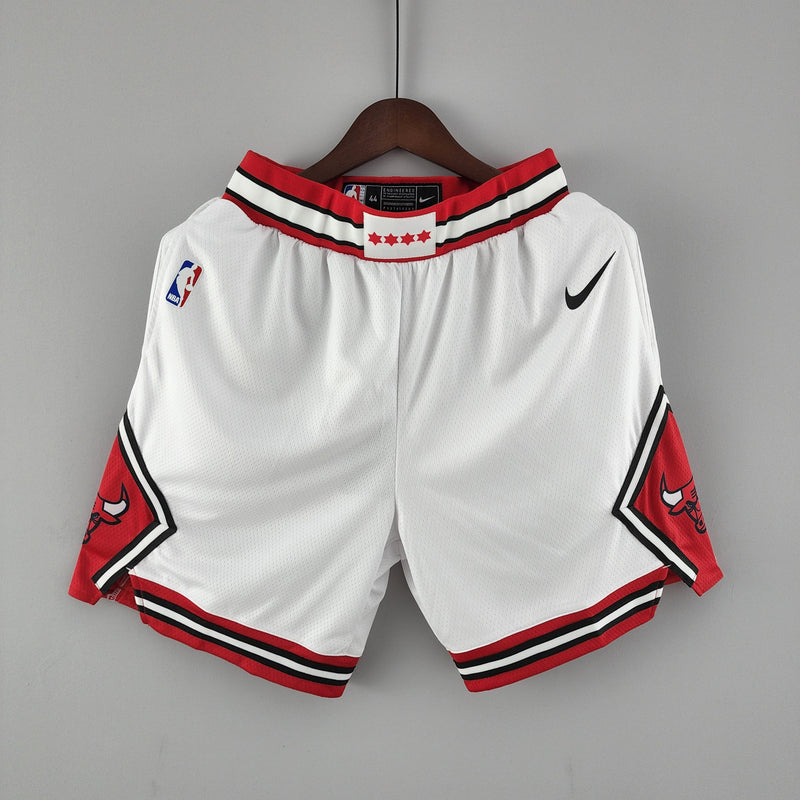 Shorts Chicago Bulls White NBA - Pokas Store