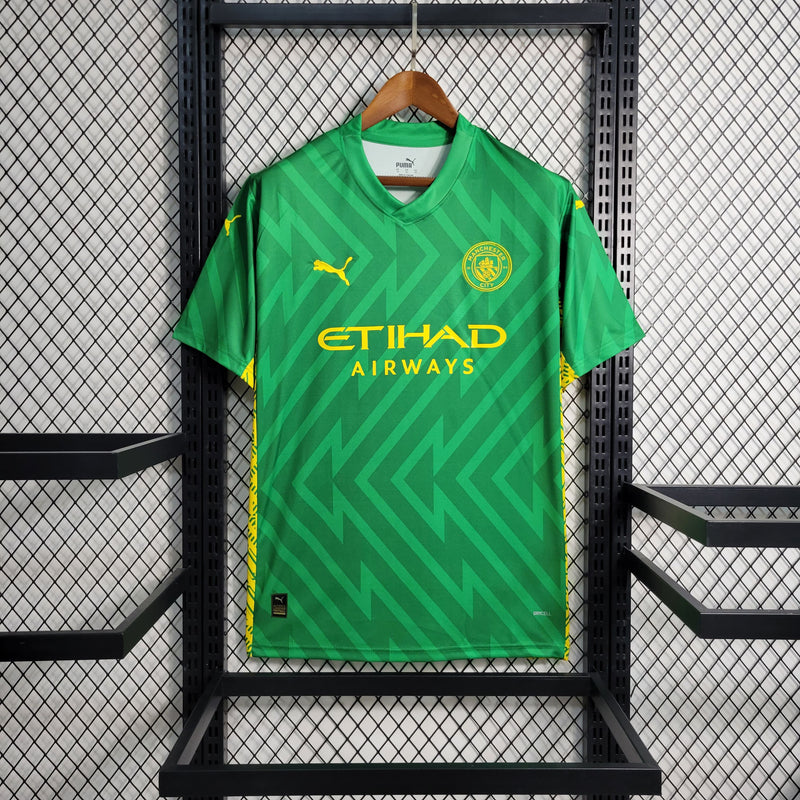 Camisa Manchester City Verde 2023/24 Goleiro - Pokas Store