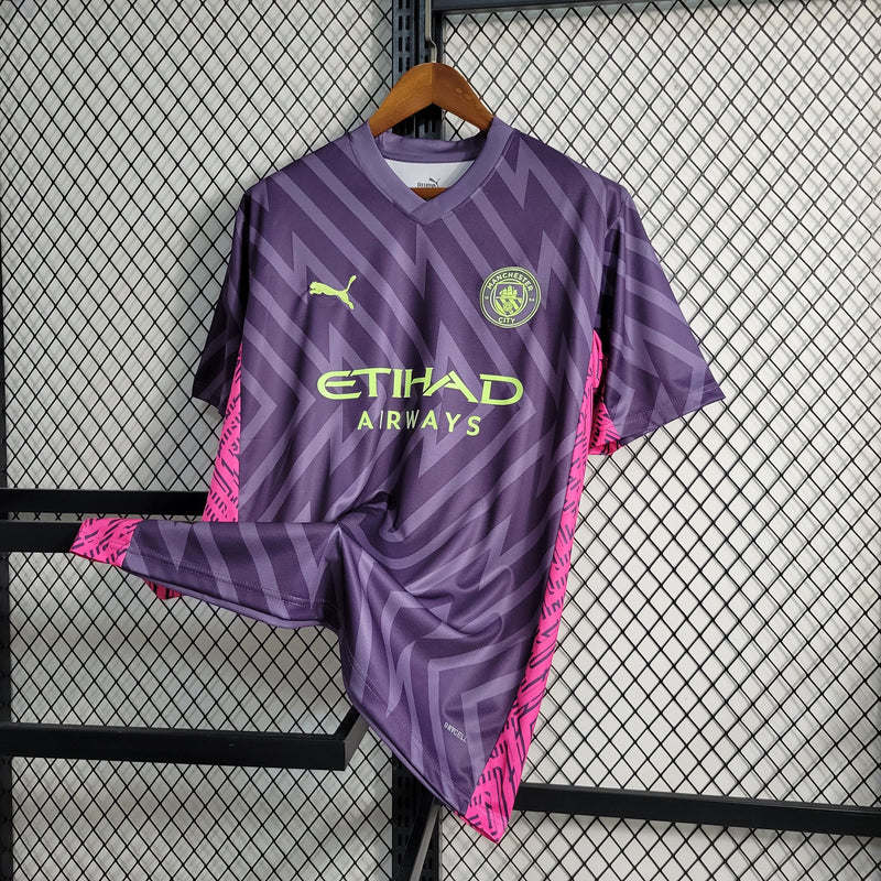 Camisa Manchester City Roxa 2023/24 Goleiro - Pokas Store