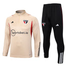 Conjunto de Frio São Paulo 2023/24 Bege- Treino - Pokas Store