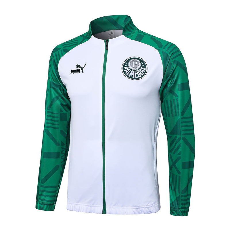 Conjunto de Frio Palmeiras 2023/24 Branco - Viagem - Pokas Store
