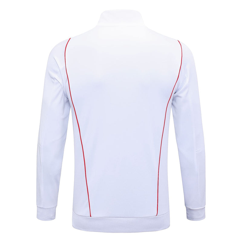 Conjunto de Frio Flamengo 2023/24 Branco - Viagem - Pokas Store