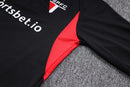 Conjunto de Frio São Paulo 2023/24 Preto - Treino - Pokas Store